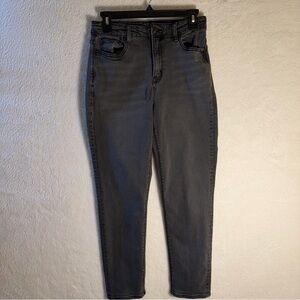American Eagle Jeans Women’s Size 4 Gray Stretch Skinny High Rise Denim Pants